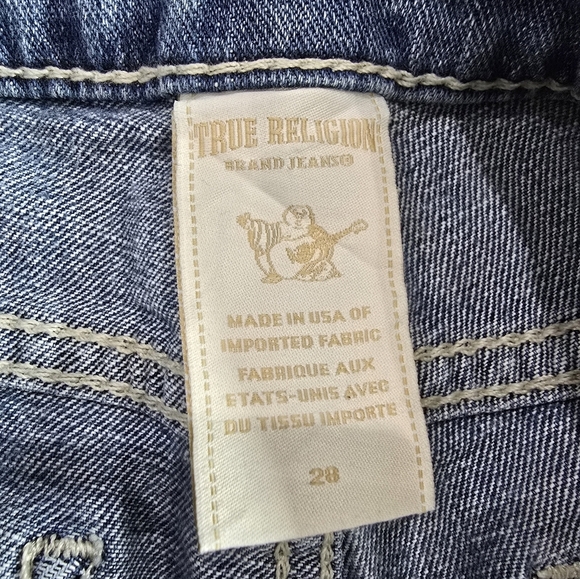 True Religion Cassie Denim Jean Shorts 28 EUC - Picture 2 of 6